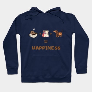 dogs & books and coffee is happiness Hoodie